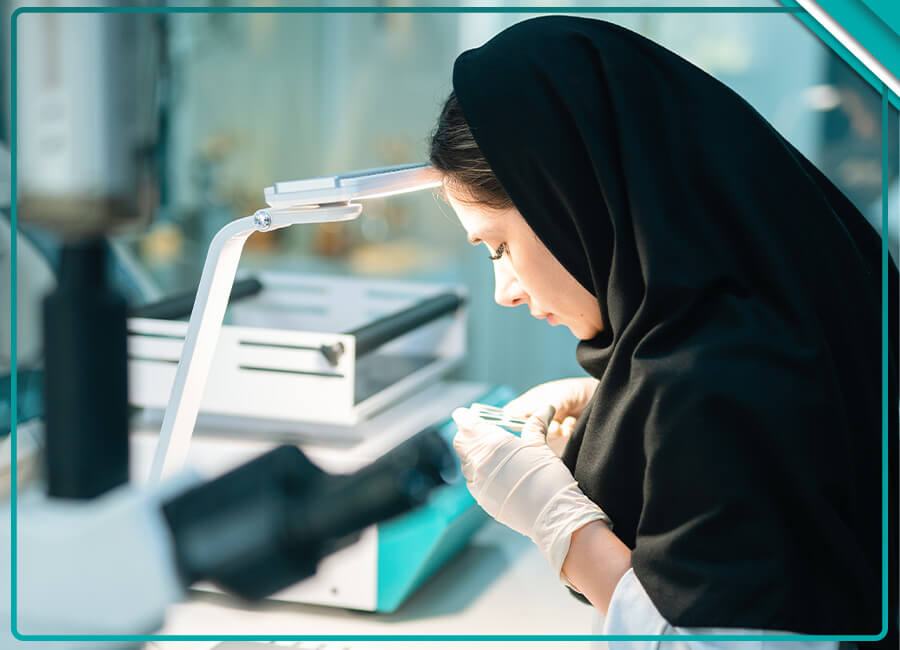 ازمایش تشخیص علت ریزش مو