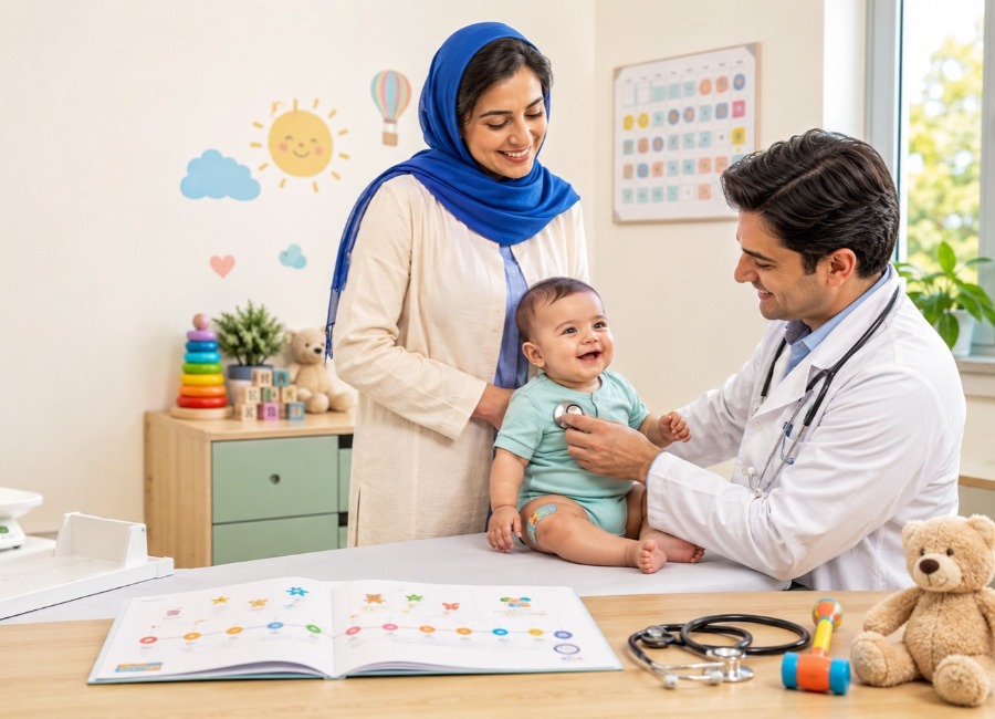 تقویم مراجعات پزشکی نوزاد
